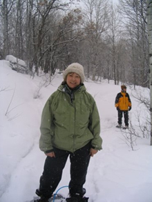 Jacquelyn with Lydia in the background